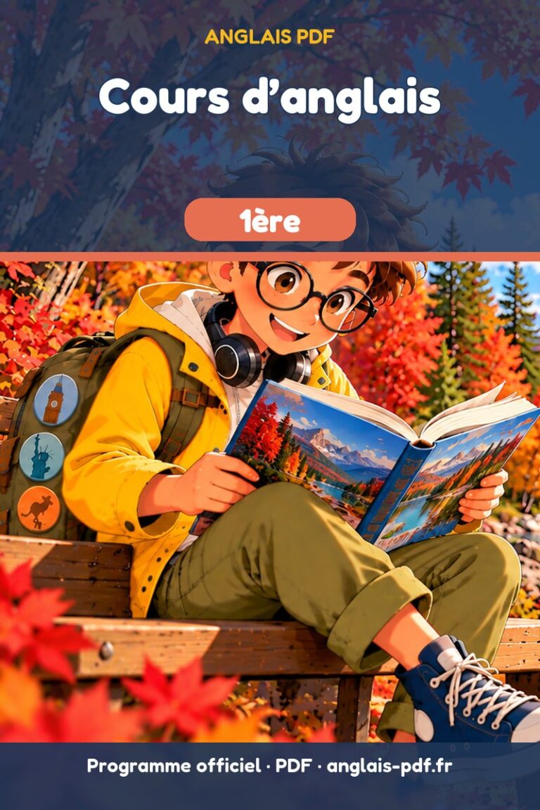 Cours d’anglais 1ère : livre PDF de 120 pages