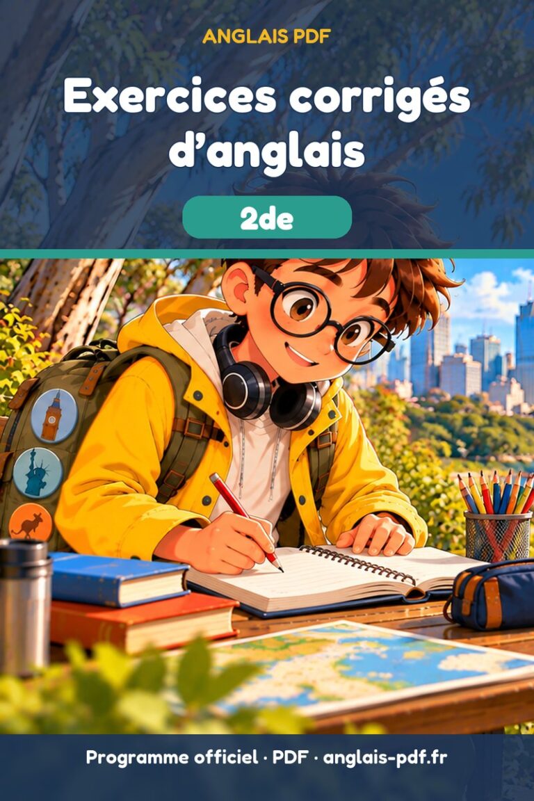 Exercices corrigés d’anglais 2de : livre PDF de 207 pages