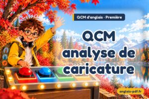 QCM d'anglais première : QCM analyse de caricature