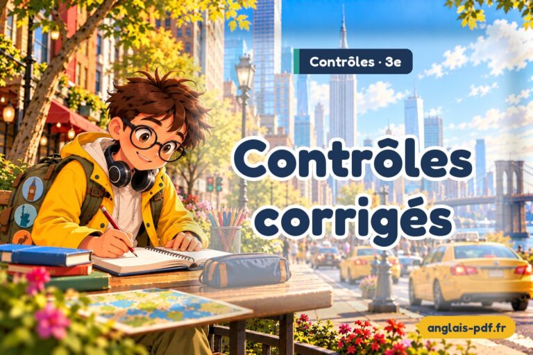 Contrôles d’anglais 3ème avec corrigés