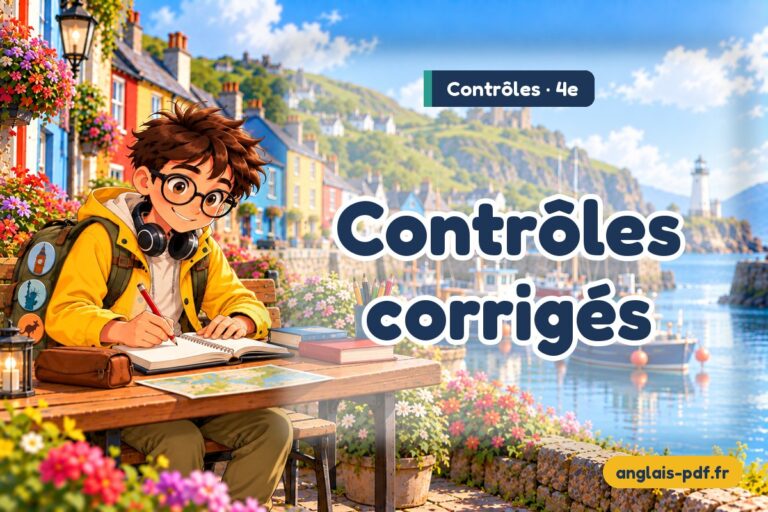 Contrôles d’anglais 4ème avec corrigés