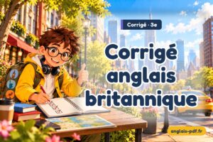 Corrigé des exercices d'anglais 3e : Corrigé anglais britannique