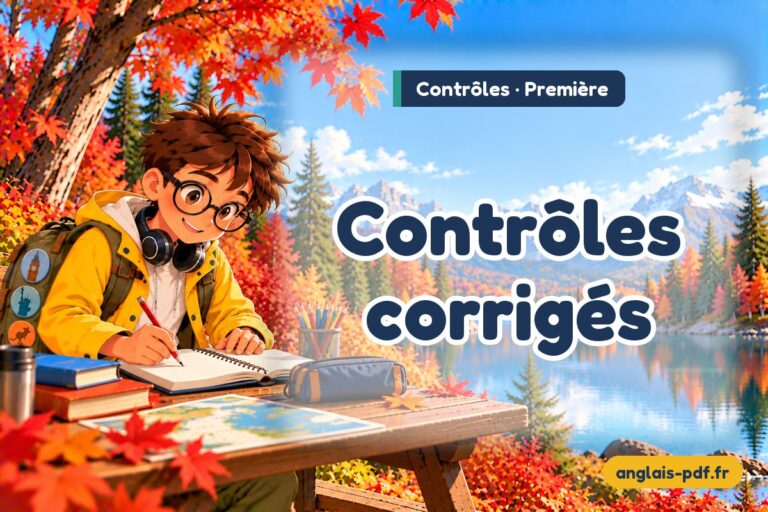 Contrôles d’anglais 1ère avec corrigés