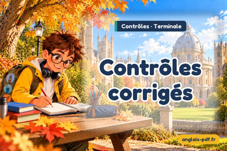 Contrôles d’anglais terminale avec corrigés