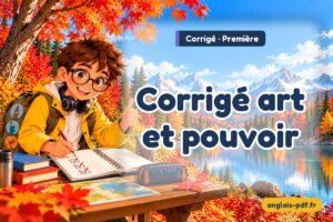 Corrigé des exercices d'anglais première : Corrigé art et pouvoir