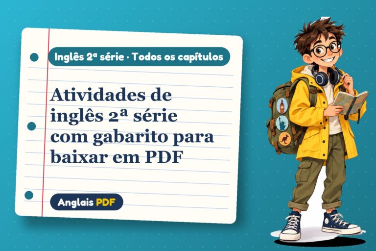 Atividades de inglês 2ª série com gabarito para baixar em PDF