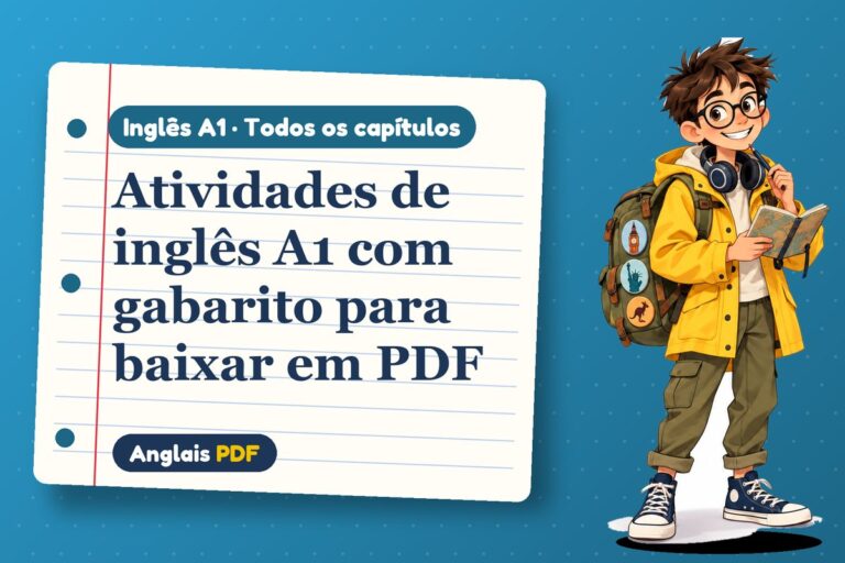 Atividades de inglês A1 com gabarito para baixar em PDF