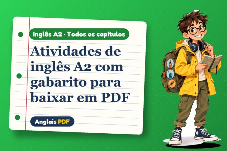 Atividades de inglês A2 com gabarito para baixar em PDF