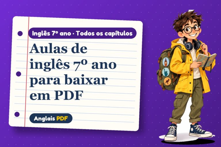 Aulas de inglês 7º ano para baixar em PDF