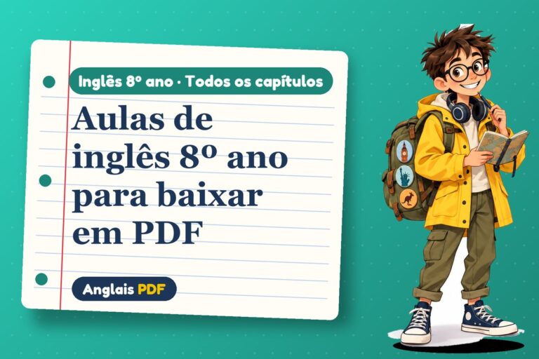 Aulas de inglês 8º ano para baixar em PDF