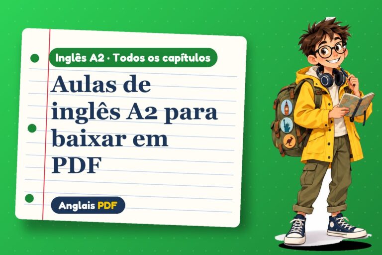 Aulas de inglês A2 para baixar em PDF