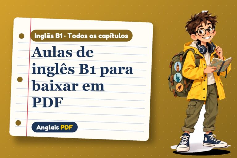 Aulas de inglês B1 para baixar em PDF
