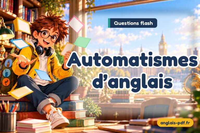 Automatismes d’anglais : questions flash de la 6ème à la Terminale à télécharger en PDF