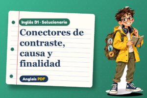 Solucionario de conectores (B1) con Leo, el viajero de Anglais PDF