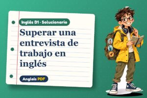 Solucionario de entrevista de trabajo (B1) con Leo, el viajero de Anglais PDF