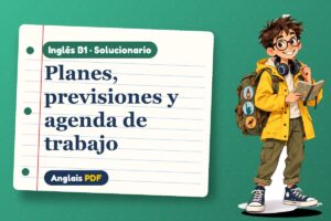 Solucionario de las formas de futuro (B1) con Leo, el viajero de Anglais PDF