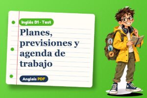 Test de las formas de futuro (B1) con Leo, el viajero de Anglais PDF