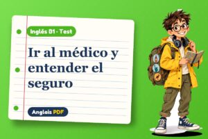 Test de inglés en el médico (B1) con Leo, el viajero de Anglais PDF