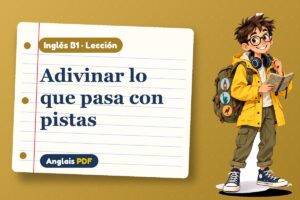 Lección de modales de deducción (B1) con Leo, el viajero de Anglais PDF