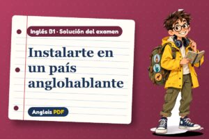 Examen resuelto para vivir fuera (B1) con Leo, el viajero de Anglais PDF