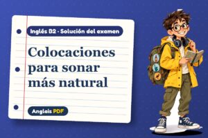 Examen resuelto de colocaciones (B2) con Leo, el viajero de Anglais PDF