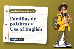 Solucionario de familias de palabras (B2) con Leo, el viajero de Anglais PDF