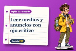 Lección de pensamiento crítico (B2) con Leo, el viajero de Anglais PDF