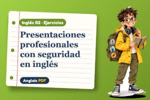 Ejercicios de presentaciones (B2) con Leo, el viajero de Anglais PDF
