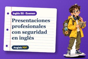 Examen de presentaciones en inglés (B2) con Leo, el viajero de Anglais PDF