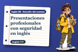 Examen resuelto de presentaciones (B2) con Leo, el viajero de Anglais PDF