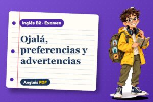 Examen de wish en inglés (B2) con Leo, el viajero de Anglais PDF