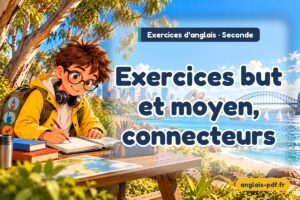 Exercices d'anglais seconde : Exercices but et moyen, connecteurs