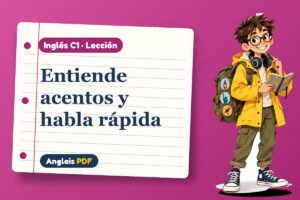 Lección de comprensión auditiva (C1) con Leo, el viajero de Anglais PDF