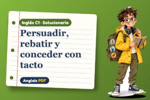Solucionario de debate en inglés (C1) con Leo, el viajero de Anglais PDF