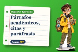 Ejercicios de escritura académica (C1) con Leo, el viajero de Anglais PDF