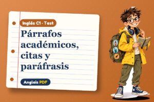 Test de escritura académica (C1) con Leo, el viajero de Anglais PDF