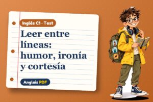 Test de ironía y humor en inglés (C1) con Leo, el viajero de Anglais PDF