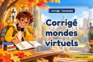 Corrigé des exercices d'anglais terminale : Corrigé mondes virtuels