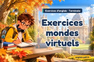 Exercices d'anglais terminale : Exercices mondes virtuels