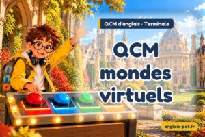 QCM d'anglais terminale : QCM mondes virtuels