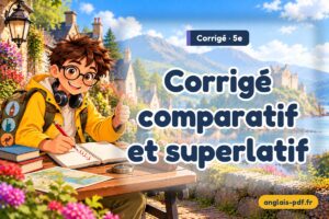 Corrigé des exercices d'anglais 5e : Corrigé comparatif et superlatif