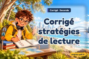 Corrigé des exercices d'anglais seconde : Corrigé stratégies de lecture