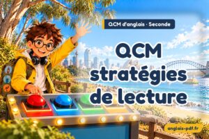 QCM d'anglais seconde : QCM stratégies de lecture