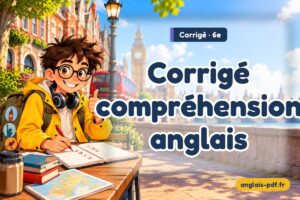 Corrigé des exercices d'anglais 6e : Corrigé compréhension anglais