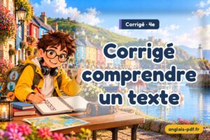 Corrigé des exercices d'anglais 4e : Corrigé comprendre un texte