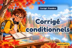 Corrigé des exercices d'anglais première : Corrigé conditionnels