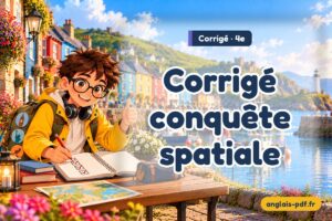 Corrigé des exercices d'anglais 4e : Corrigé conquête spatiale