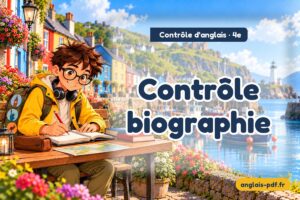 Contrôle d'anglais 4e : Contrôle biographie