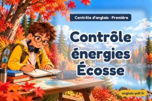 Contrôle d'anglais première : Contrôle énergies Écosse