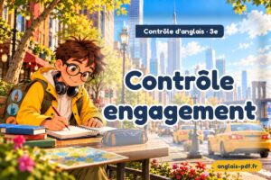 Contrôle d'anglais 3e : Contrôle engagement
